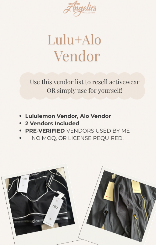 Lulu + ALO Vendor List